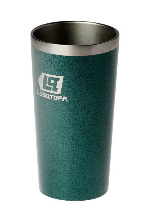 Vaso Térmico 430ml Acero Inox Frio/calor Camping Mm Color Verde Lisa Lüsqtoff VTL430-8V
