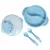 Kit Bowl Refeição com Compartimento e Talheres Azul Buba - loja online
