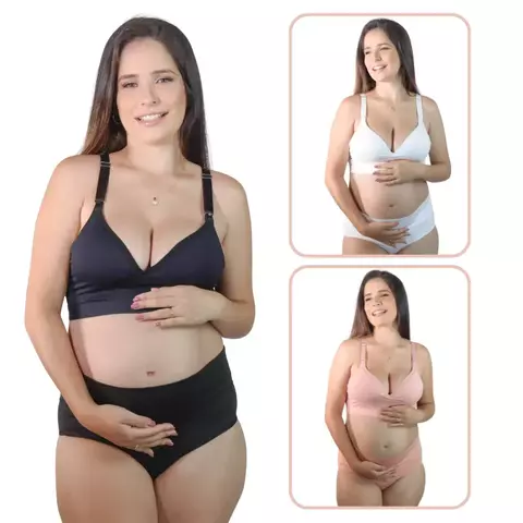 Kit com 3 Conjuntos de Amamentação - Simone - comprar online