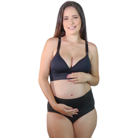 1 Conjunto Amamentação Simone - Preto - comprar online