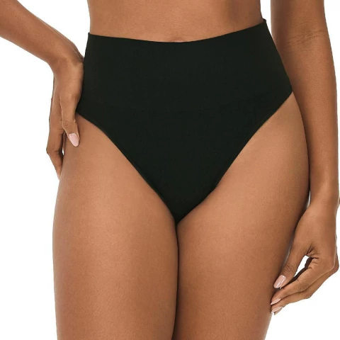 1 Peça - Calcinha Tanga Cós Alto Sem Costura - comprar online