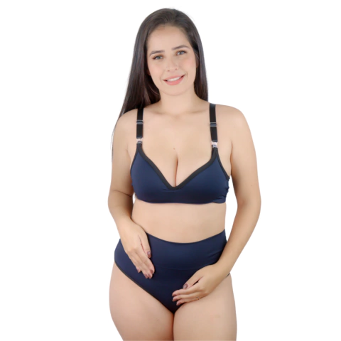 1 Conjunto Amamentação Yasmin - Preto - comprar online