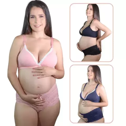 Kit com 3 Conjuntos de Amamentação - Lorena - comprar online