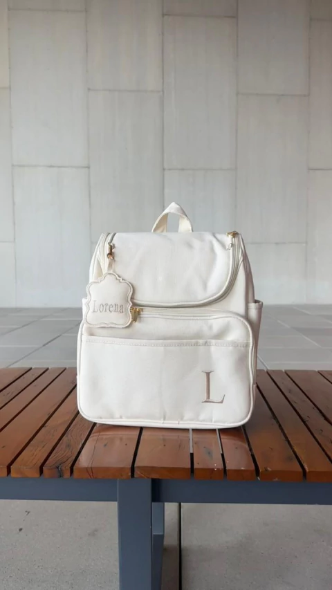 Mochila 2 em 1 Maternidade - Off White - comprar online