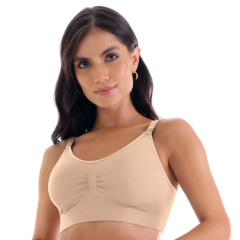 1 Peça - Sutiã de Amamentação Top - Bege - comprar online