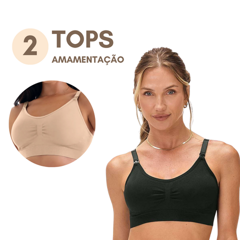 Kit com 2 Sutiãs de Amamentação - Top - comprar online