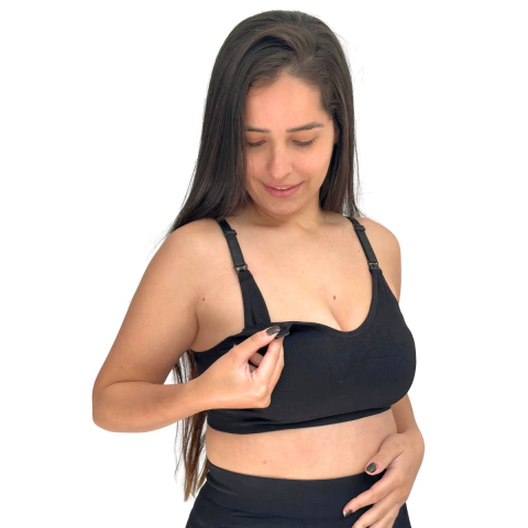 Lançamento Sutiã de Amamentação Melissa - Preto