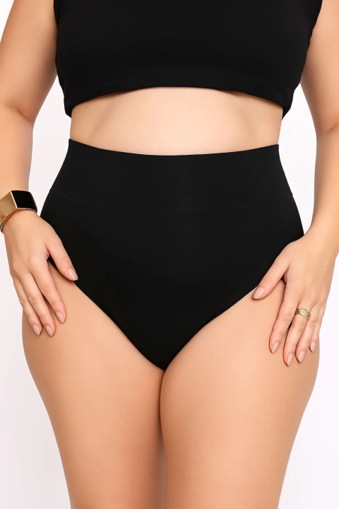 Calcinha Cintura Alta Sem Costura Corte a Laser - comprar online