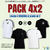 ¡PROMO! 4X2 EN REMERAS ADIDAS + AFA (BLANCO Y NEGRO) - comprar online