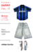 Camiseta Inter 1998 con cuellito + Bermuda + Zapatilla Samba