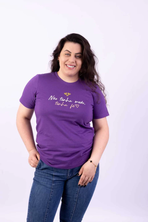 T-Shirt Não Tenha Medo Uva