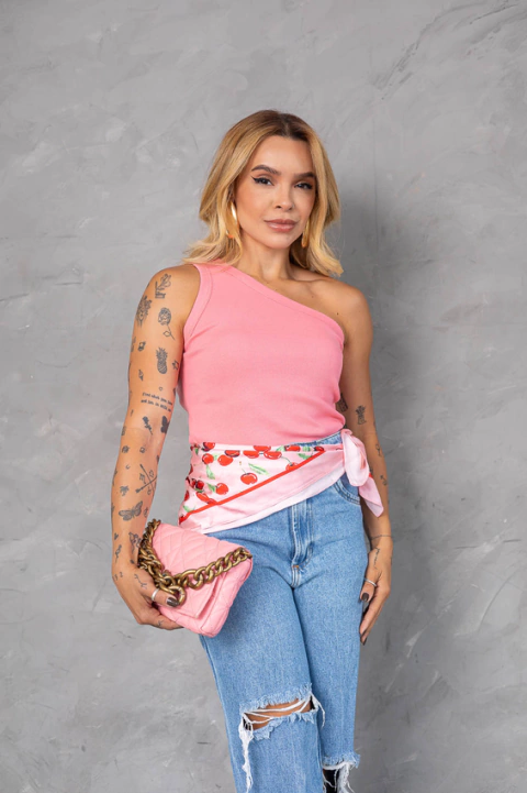 Regata nula manga rosa seco