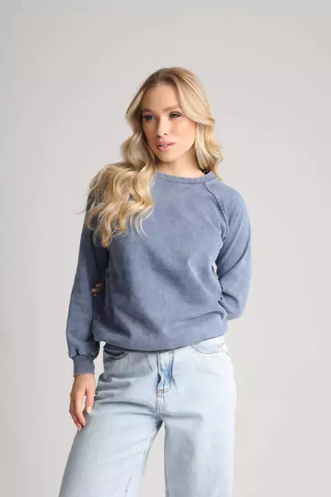 Moletom estornado azul