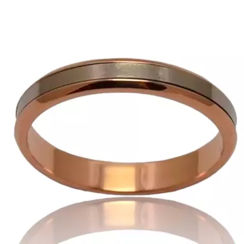 Alianzas de Oro 18klts. Media Caña Bicolores - comprar online