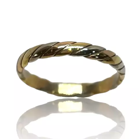 Alianzas de Oro 18klts Tricolores Trenzadas 6 Grs el par. - comprar online