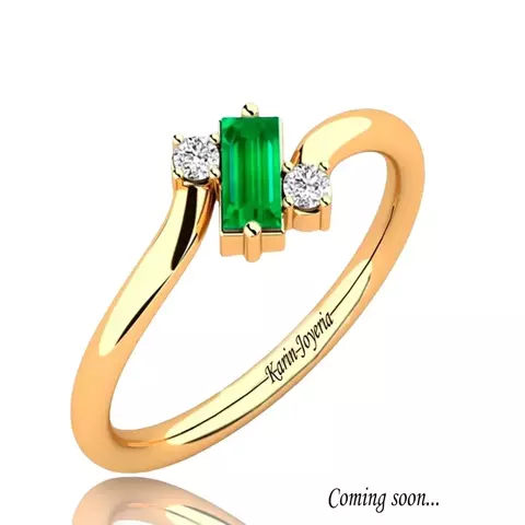 Anillo de Esmeralda Colombiana y Brillantes Oro 18klts - comprar online