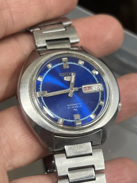 Seiko 7009 Cuadrante Azul. - comprar online