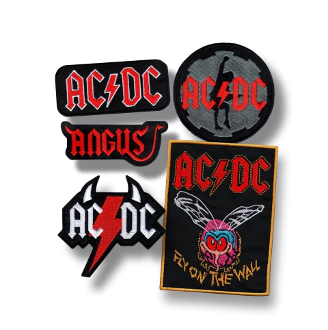 Pack Parches Bordados AC/DC