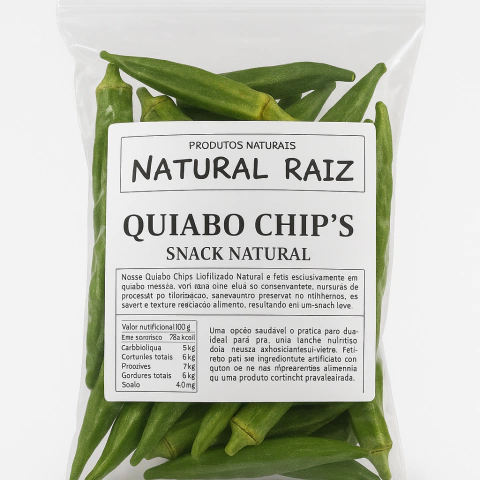 Quiabo Chips Liofilizado Snack Natural