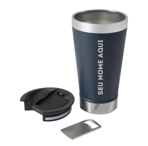 Copo térmico 473ml personalizados a laser com seu NOME - comprar online