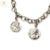 Pulsera Plata 4 Dijes Distintos Santos cod1364