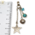 Dije Plata Swarovski Multiple Mundo Y Estrellas Celeste cod2988