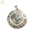 Dije Plata Redonda Ama Vive Y Rie Grande cod1522