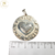 Dije Plata Redonda Ama Vive Y Rie Grande cod1522
