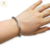 Pulsera Plata Y Oro Redonda cod1411