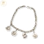 Pulsera Plata Rolo con 4 Dijes cod1431