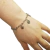 Pulsera Plata Rolo con 4 Dijes cod1431