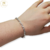 Pulsera Plata Forcet con Traba cod2522