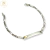 Pulsera Plata Y Oro Bebe con Chapita cod1453