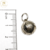 Dije Plata Pelota Voley 13 mm cod3470