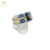 Anillo Plata Y Oro Piedra Azul Y Cubic Importante Mujer cod1106