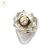 Anillo Plata Y Oro Baguette Exagonal Cubic Mujer cod1198