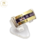 Anillo Plata Y Oro Piedra Violeta Importante Mujer cod1182