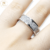 Anillo Plata Bulgari Rodinada con Cubic cod1194