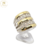 Anillo Plata Y Oro con Zirconias Escalonado cod2363 - tienda online