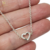 Cadena Plata Rolo con Dije Corazon con Cubic cod3616 - comprar online