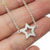 Cadena Plata Rolo con Dije Estrella con Cubic cod3615 - comprar online