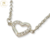 Cadena Plata Rolo con Dije Corazon con Cubic cod3616