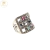 Anillo Plata Raices Piedras de Colores cod2229