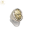 Anillo Plata Y Oro San Benito tipo Sello cod3720 - comprar online