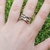 Anillo Plata Y Oro con Cubic cod3496 - comprar online