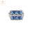 Anillo Plata con 6 Piedras Cuadradas Azul cod3107 en internet
