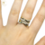 Imagen de Anillo Plata Y Oro con Cubic cod3496