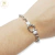 Pulsera Plata Eslabon Oval con 2 Bolitas 8 mm Y Marinero cod3733 - comprar online