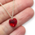 Dije Corazon Swarovski Elements Rojo 10 mm Plata 925 (Sin Cadena) cod4571 en internet