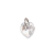 Dije Corazon Swarovski Elements Transparente MoonLight 10 mm Plata 925 (Sin Cadena) cod4586 - comprar online